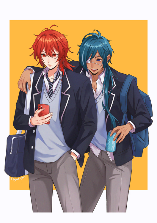 Kaeya &amp; Diluc Highschool AU ❄🔥
